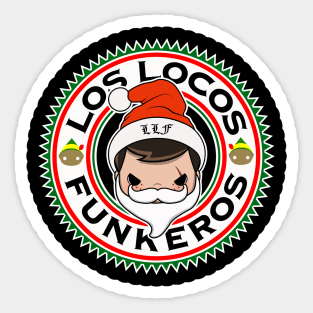 Los Locos Funkeros 2018 Holiday Frederico Sticker